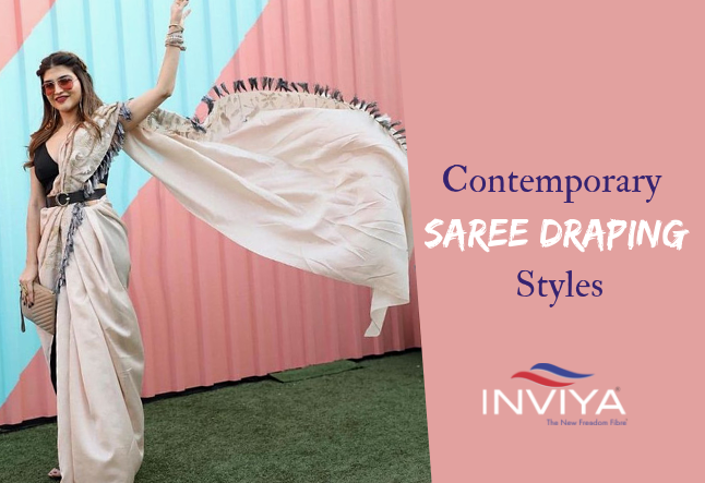 latest saree draping styles 2
